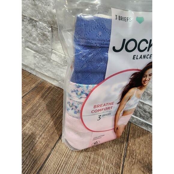 Jockey Womens Underwear Elance Briefs 3 Pack Underwear 100% Cotton Sz 9 XXL - Picture 3 of 8